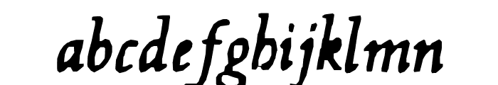 Hultog Italic Font LOWERCASE