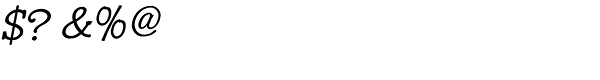 Hunniwell Light-Italic Font OTHER CHARS