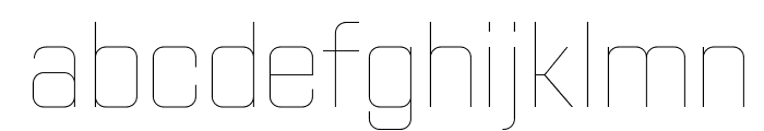 Huntkey Thin Font LOWERCASE