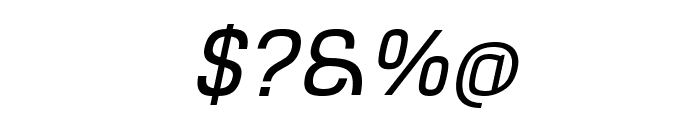Hurufo & Numero Italic Italic Font OTHER CHARS
