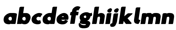 Hussar Gothic Oblique Font LOWERCASE