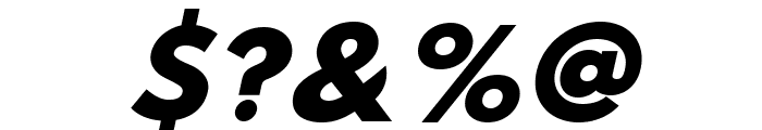 Hussar Nova ExtraBold Italic Font OTHER CHARS