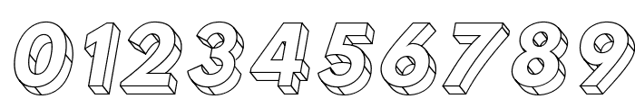 Hussar3D Three Italic Font OTHER CHARS
