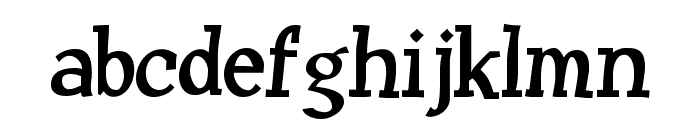 Huxtable-Regular Font LOWERCASE