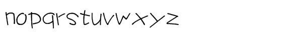 HY Ya Ya Traditional Chinese F Font LOWERCASE