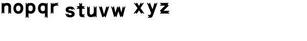 HYXing Shi J Font LOWERCASE