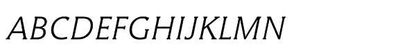 Hybrid Light ItalicMultilingual Font UPPERCASE