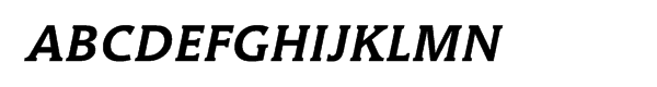 Hybrid Multilingual Bold Italic Font UPPERCASE