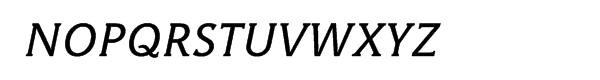 Hybrid Multilingual Medium Italic Font UPPERCASE