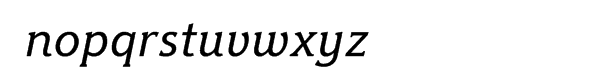 Hybrid Multilingual Medium Italic Font LOWERCASE