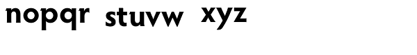 Hypatia Sans Pro Bold Font LOWERCASE