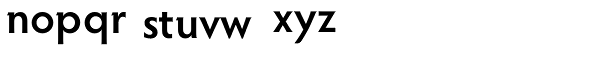 Hypatia Sans Pro SemiBold Font LOWERCASE