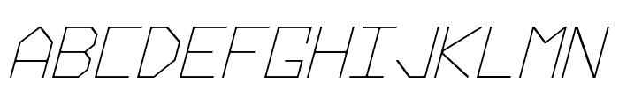 Hyperspace Italic Font UPPERCASE