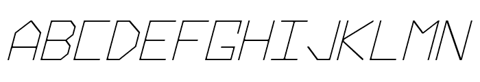 Hyperspace Italic Font LOWERCASE
