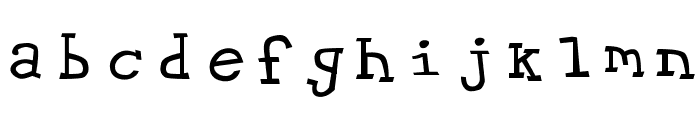 Hypewriter Font LOWERCASE