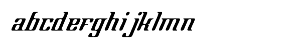 Hypnotrance Oblique Font LOWERCASE