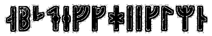 Hyrrokkin Runic Font UPPERCASE