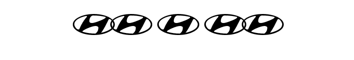 Hyundai Normal Font OTHER CHARS