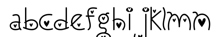 I Love You Monkey [Hearted] Font UPPERCASE
