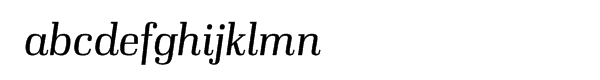 Ibis Display Light Italic Font LOWERCASE