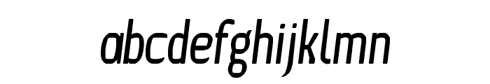 Ice Sans Compressed Italic Font LOWERCASE