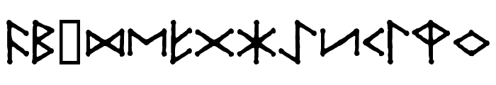 Ice-egg Futhark Regular Font UPPERCASE