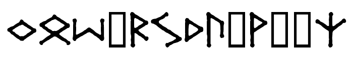 Ice-egg Futhark Regular Font UPPERCASE