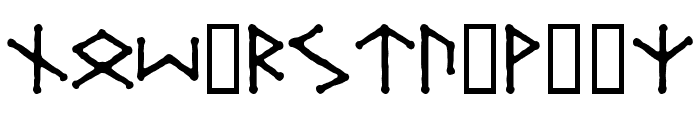 Ice-egg Futhark Regular Font LOWERCASE