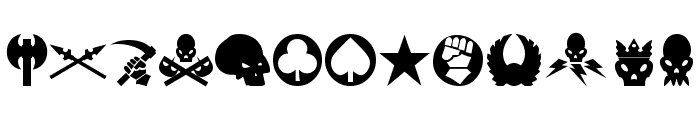 Imperial Symbols Font UPPERCASE