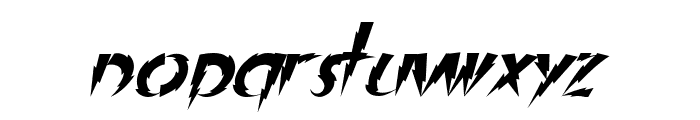 In A Flash Italic Font LOWERCASE