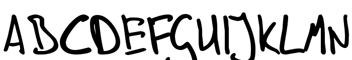 In his hands Font UPPERCASE