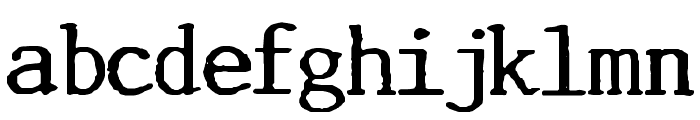 Incognitype Font LOWERCASE