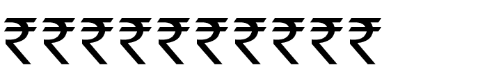 Indian Rupee Font Font OTHER CHARS