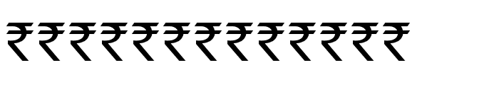 Indian Rupee Font Font UPPERCASE