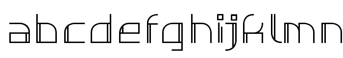 Individigital Thin Font LOWERCASE