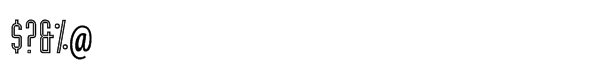 IndustriaÂ® Std Inline Font OTHER CHARS