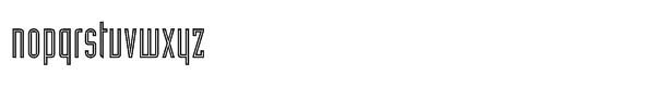IndustriaÂ® Std Inline Font LOWERCASE