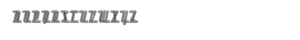 Inhumaine Out Left Font UPPERCASE