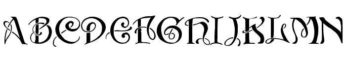 Initials with curls Font UPPERCASE