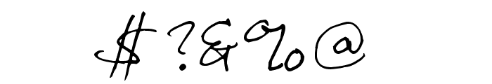 Inkpen Scribble Font OTHER CHARS