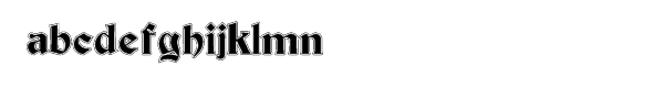 Inland Becker Lined Font LOWERCASE