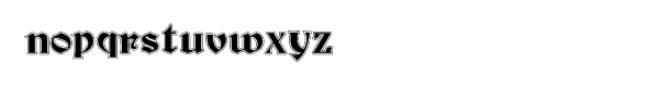 Inland Becker Lined Font LOWERCASE