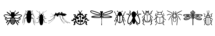 Insect Icons Font UPPERCASE