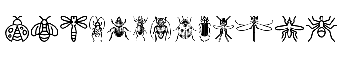 Insect Icons Font LOWERCASE