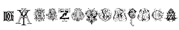 Intellecta Monograms Random Samples Two Font LOWERCASE