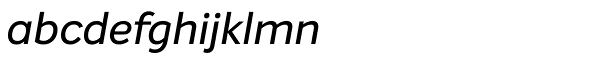 Intelo Alt Medium Italic Font LOWERCASE
