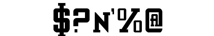 Interceptor Condensed Font OTHER CHARS