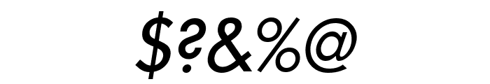 Intrepid Italic Font OTHER CHARS