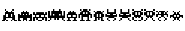 Invaders Font LOWERCASE