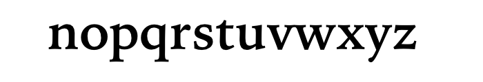 Iowan Old Style BT Pro Bold Font LOWERCASE